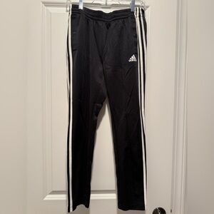 Adidas Women’s Black Three-Stripe Track Pants